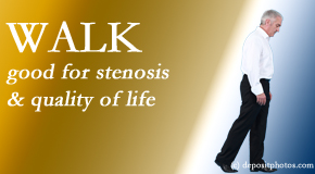 Poulin Chiropractic of Herndon and Ashburn encourages walking and guideline-recommended non-drug therapy for spinal stenosis, reduction of its pain, and improvement in walking.