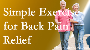 Poulin Chiropractic of Herndon and Ashburn suggests simple exercise as part of the Ashburn chiropractic back pain relief plan.