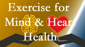 A healthy heart helps maintain a healthy mind, so Poulin Chiropractic of Herndon and Ashburn encourages exercise.