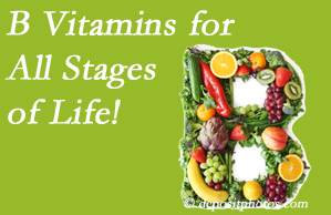  Poulin Chiropractic of Herndon and Ashburn urges a check of your B vitamin status for overall health throughout life. 