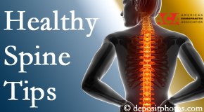 Poulin Chiropractic of Herndon and Ashburn posts healthy spine tips from the American Chiropractic Association with Ashburn and Herndon chiropractic patients.