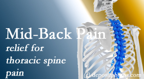 Poulin Chiropractic of Herndon and Ashburn offers gentle chiropractic treatment to relieve mid-back pain in the thoracic spine. 