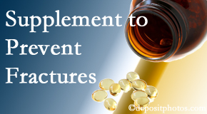 Poulin Chiropractic of Herndon and Ashburn recommends nutritional supplementation with vitamin D and calcium to prevent osteoporotic fractures.