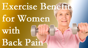 Poulin Chiropractic of Herndon and Ashburn shares recent research about how beneficial exercise is, especially for older women with back pain. 