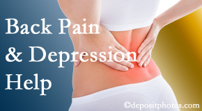 Ashburn depression that accompanies chronic back pain often resolves with our chiropractic treatment plan’s Cox® Technic Flexion Distraction and Decompression.