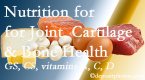 Poulin Chiropractic of Herndon and Ashburn describes the benefits of vitamins A, C, and D as well as glucosamine and chondroitin sulfate for cartilage, joint and bone health. 