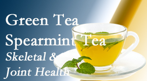 Poulin Chiropractic of Herndon and Ashburn presents the benefits of green tea on skeletal health, a bonus for our Ashburn chiropractic patients.