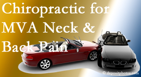 Poulin Chiropractic of Herndon and Ashburn provides gentle relieving Cox Technic to help heal neck pain after an MVA car accident.