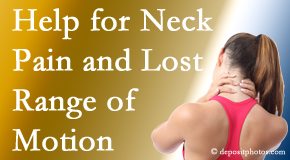 Poulin Chiropractic of Herndon and Ashburn helps neck pain patients with limited spinal range of motion find relief of pain and improved motion.