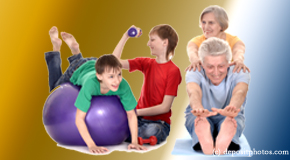 Ashburn exercise image of young and older people as part of chiropractic plan