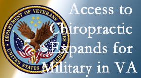 Ashburn and Herndon chiropractic care helps relieve spine pain and back pain for many locals, and its availability for veterans and military personnel increases in the VA to help more. 
