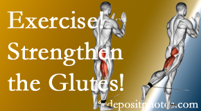 Ashburn chiropractic care at Poulin Chiropractic of Herndon and Ashburn includes exercise to strengthen glutes.