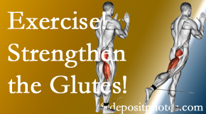 Ashburn and Herndon chiropractic care at Poulin Chiropractic of Herndon and Ashburn includes exercise to strengthen glutes.
