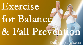Ashburn and Herndon chiropractic care of balance for fall prevention involves stabilizing and proprioceptive exercise. 