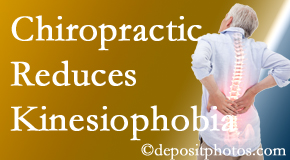 Ashburn and Herndon back pain patients who fear moving may cause pain – kinesiophobia – often get past that fear with chiropractic care at Poulin Chiropractic of Herndon and Ashburn.