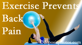 Poulin Chiropractic of Herndon and Ashburn suggests Ashburn and Herndon back pain prevention with exercise.