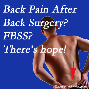 Ashburn and Herndon chiropractic care has a treatment plan for relieving post-back surgery continued pain (FBSS or failed back surgery syndrome).