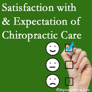 Ashburn and Herndon chiropractic care provides patient satisfaction and meets patient expectations of pain relief.