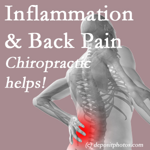 The Ashburn and Herndon chiropractic care provides back pain-relieving treatment that is shown to reduce related inflammation as well.