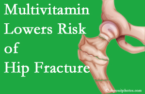 Ashburn hip fracture risk is reduced by multivitamin supplementation. 