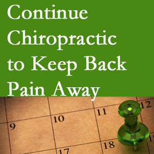 Continued Ashburn and Herndon chiropractic care helps keep back pain away.
