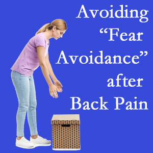 Ashburn chiropractic care encourages back pain patients to not give into the urge to avoid normal spine motion once they are through their pain.