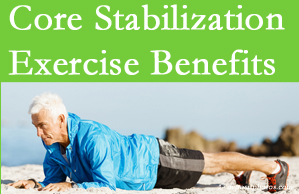 Poulin Chiropractic of Herndon and Ashburn shares support for core stabilization exercises at any age in the management and prevention of back pain. 