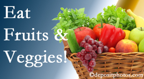 Poulin Chiropractic of Herndon and Ashburn urges Ashburn and Herndon chiropractic patients to eat fruits and vegetables to decrease inflammation and potentially live longer.