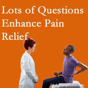 The Ashburn and Herndon chiropractic back pain treatment plan is guided by patient feedback on how their pain is. 