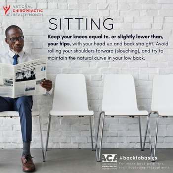 Ashburn and Herndon chiropractic patients know to sit up straight!